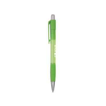 Bolígrafo de plástico translúcido y tinta azul Striped Grip BIC®