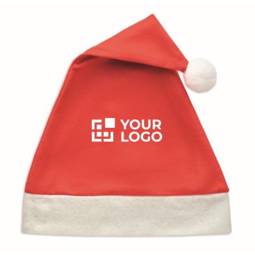 Clásico gorro navideño de Papá Noel de RPET personalizado con tu logo