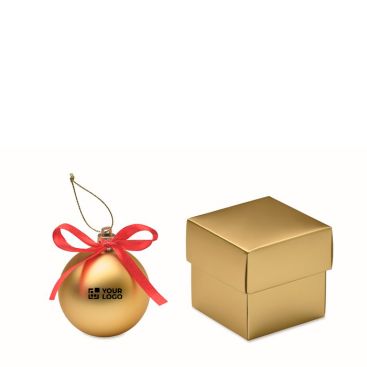 Bola de Navidad para colgar con cinta y presentada en caja de regalo