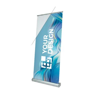 Banner enrollable fabricado en Europa con bolsa de transporte mediano