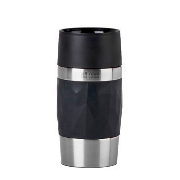 Vaso take away térmico de acero inoxidable antifugas compacta