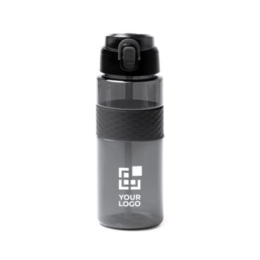 Botella sport de plástico reciclado con dosificador tipo pajita 700ml