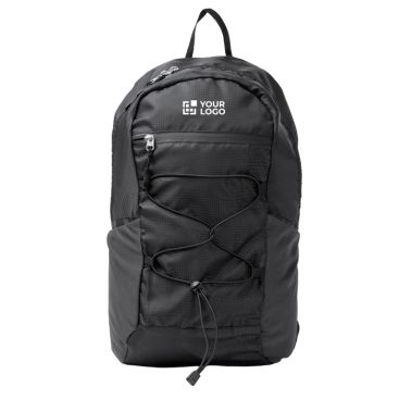 Mochila deportiva con bolsillos de rejilla y cuerdas elásticas