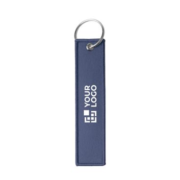 Llavero rectangular tipo ''Remove Before Flight'' con anilla metálica