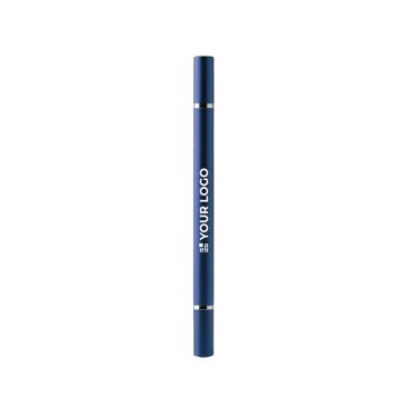 Bolígrafo 2 en 1 de acabado metalizado con lápiz infinito y tinta azul