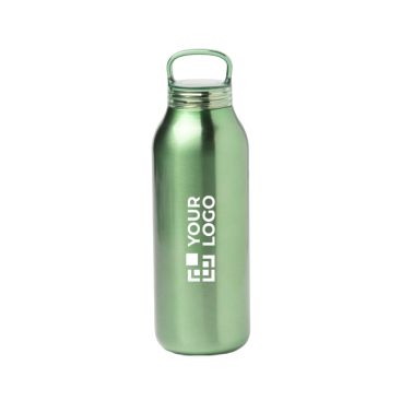 Botella termo de acero inoxidable con tapa translúcida a rosca 500ml