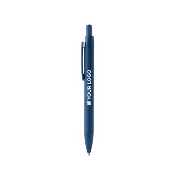 Bolígrafo de aluminio reciclado con carga jumbo tinta azul