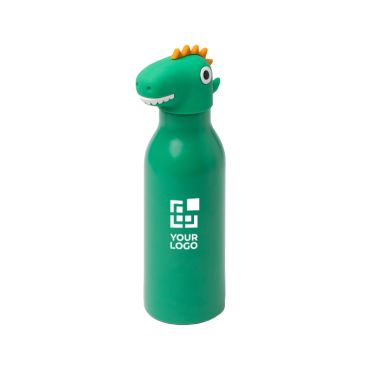 Botella térmica de diseño infantil con tapa de cabeza de animal 450ml