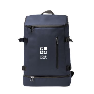 Mochila nevera de cuero sintético con interior isotérmico y apertura