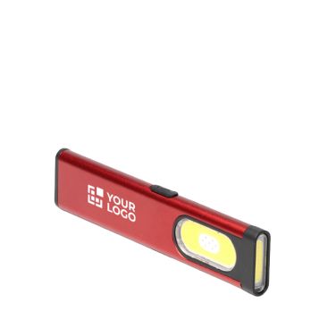 Linterna doble ultra plana de aluminio con imán y clip 3 intensidades
