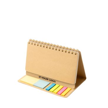 Libreta planificador de cartón reciclado y cubierta rígida con anillas