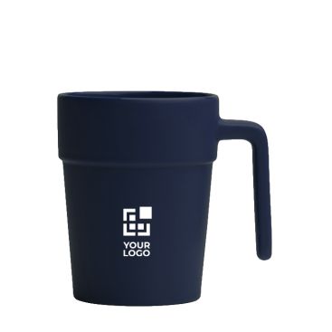 Taza de cerámica con asa ergonómica e interior a juego 250ml