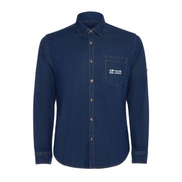 Camisa vaquera de algodón con tejido stretch 210g/m² Roly Direct Lujan