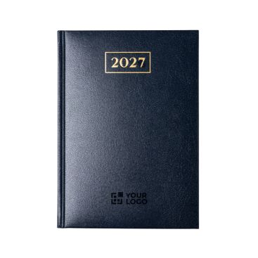 Agenda con tapa de polipiel acolchada y de tamaño tipo B5