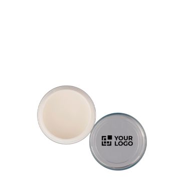 Bálsamo labial en tarro transparente y sabor fruta en tono a juego 12g