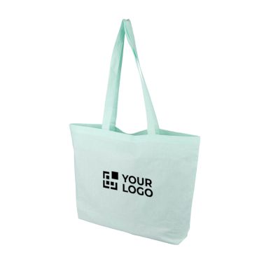 Bolsa tote de algodón de tamaño grande y asas largas 140g/m²