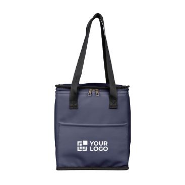 Bolsa nevera cuero sintético con asas largas y bolsillo delantero 9L
