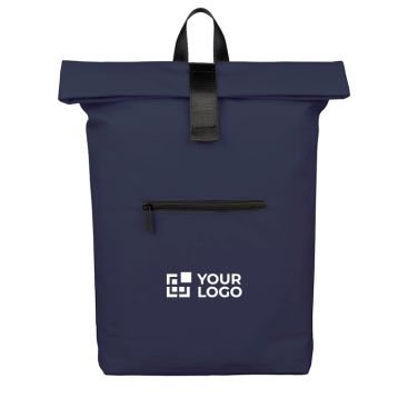 Mochila enrollable de cuero sintético para portátil 16''