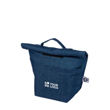 Bolsa nevera enrollable vaquera reciclada con cierre de velcro