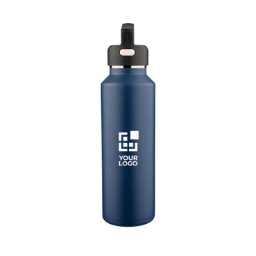 Botella acero inoxidable de doble pared con tapa de transporte 600ml