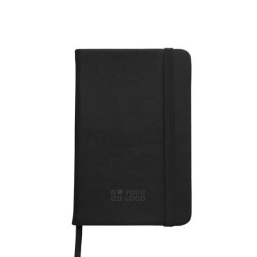 Libreta de PU reciclado con cierre elástico A5 y hojas a rayas
