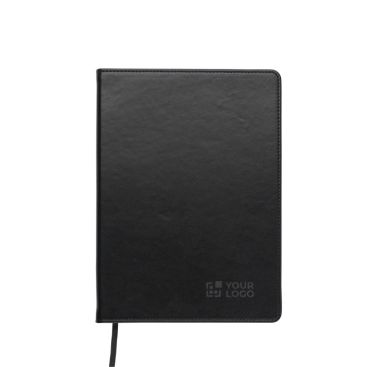 Libreta de polipiel reciclada con marcapáginas A5 y hojas a rayas