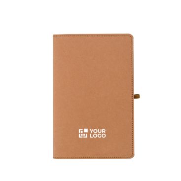 Libreta de kraft lavado con diseño flexible A5 y hojas a rayas