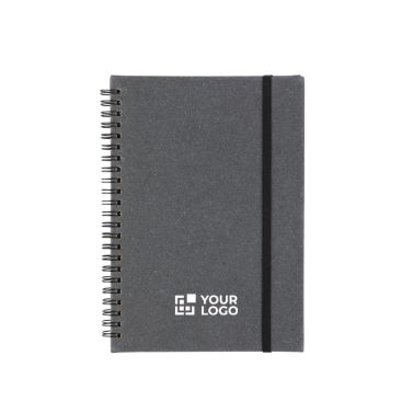 Cuaderno de piel sintética reciclada A5 con hojas a rayas