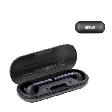Auriculares inalámbricos con estuche de carga USB-C BrandCharger