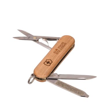 Navaja de acero inoxidable y madera Victorinox con 5 funciones