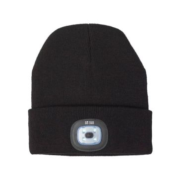 Gorro con luz blanca COB color gris oscuro vista principal