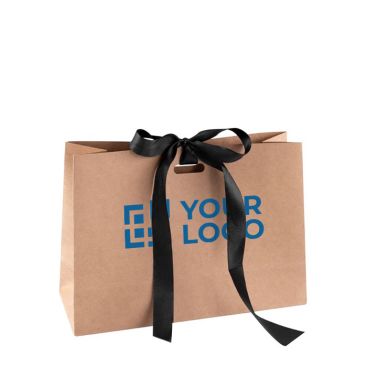 Bolsa de cartón con cinta para negocios vista principal