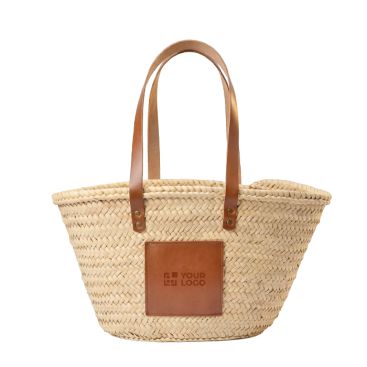 Capazo grande fabricado de palmito ideal para la playa hecho en UE
