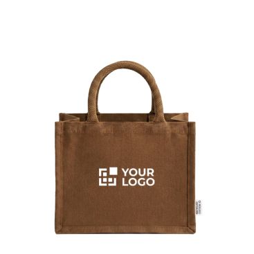 Bolsa mediana de algodón reciclado con interior laminado 220g/m²