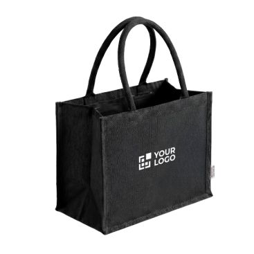 Bolsa grande de algodón reciclado con interior laminado 220g/m²