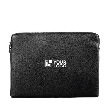 Funda para portátil de PU con espuma interior y cremallera 15,6''