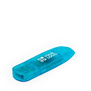 Memoria USB de resistente ABS translúcido con tapón de cierre