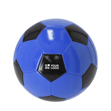 Balón de fútbol con pentagonales bicolores de piel sintética tamaño 5 Balón de fútbol con pentagonales bicolores de piel sintética tamaño 5