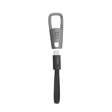 Cable de carga y datos USB-C 60W con mosquetón plástico