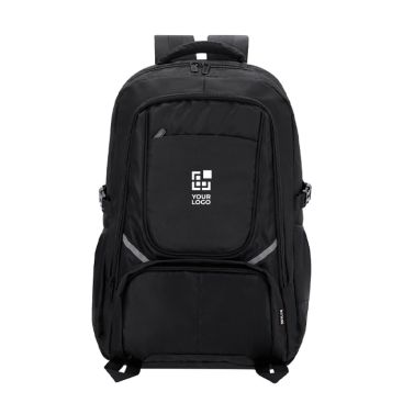 Mochila de nylon reciclado 420D con bolsillo para portátil 15''