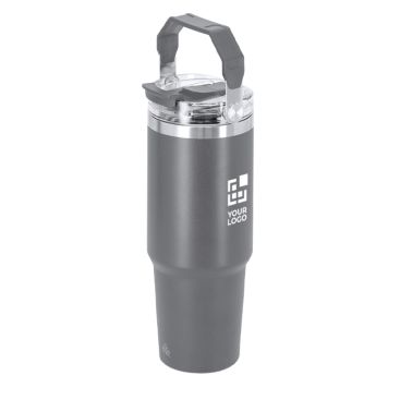 Vaso térmico de acero inoxidable y doble pared con asa 900ml