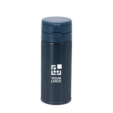 Vaso térmico con doble tapa push y pajita integrada 400ml