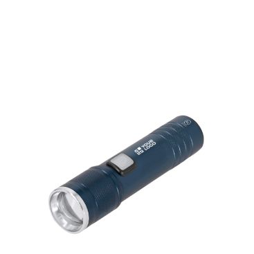 Linterna recargable de aluminio reciclado con zoom extensible