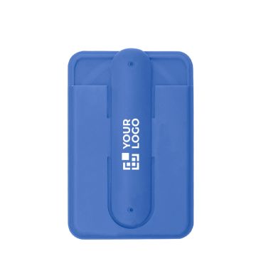 Tarjetero de silicona con soporte de móvil con asas plegables