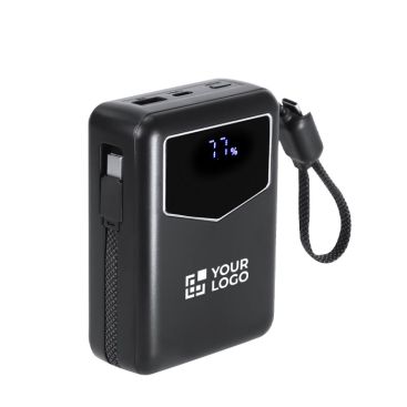 Power bank con cables integrados y pantalla indicadora 20000mAh