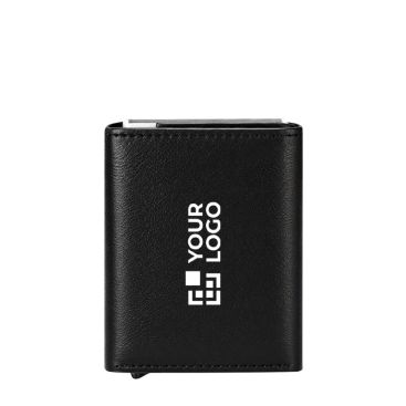Tarjetero y billetero de piel sintética con protección RFID