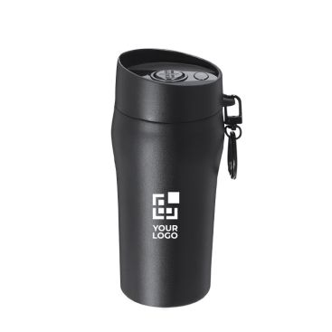 Vaso térmico de acero inoxidable reciclado y apertura por botón 280ml