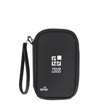 Funda organizadora de viaje en PU con cremallera y protección RFID