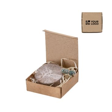 Pack de cartón reciclado con semillas silvestres y sustrato plantable