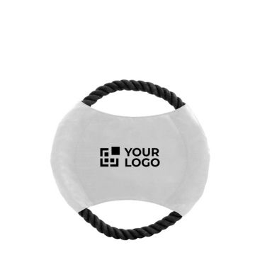 Frisbee ideal para mascotas con cuerda resistente de algodón